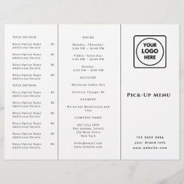 Logo voor restaurant afhaalmaaltijden | Aangepaste