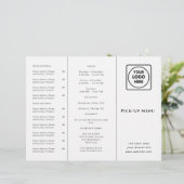 Logo voor restaurant afhaalmaaltijden | Aangepaste (Staand voorkant)