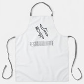 Logo voor restaurants, vorken schort (Voorkant)