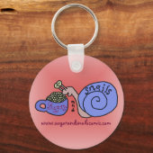 Logo voor suiker en slakken sleutelhanger (Voorkant)