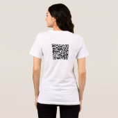 Logo Voor Toevoegen QR-code Achteraan Tri-Blend Shirt (Achterkant volledig)