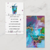 Logo voor trommelzorg met textuur visitekaartje (Voorkant / Achterkant)