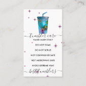 Logo voor trommelzorg met textuur visitekaartje (Voorkant)