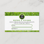 Logo voor tuinonderhoud Bedrijfskaart voor landsch Visitekaartje (Voorkant)