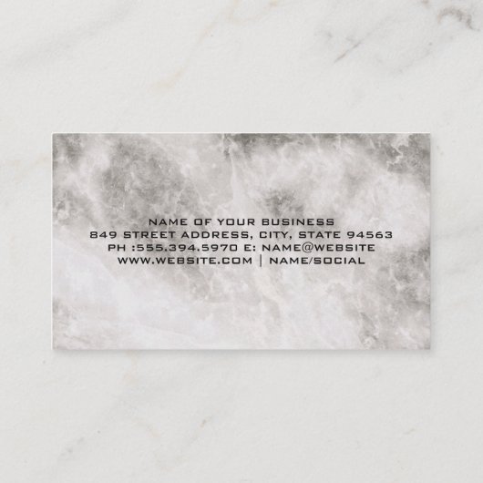 Logo voor vastgoed op dak | Makelaarservice Visitekaartje (Achterkant)