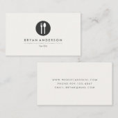 Logo voor vork en spenen visitekaartje (Voorkant / Achterkant)