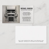 Logo voor vrachtwagen | Metaalachtig | Blauw shirt Visitekaartje (Voorkant / Achterkant)