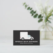 Logo voor vrachtwagenchauffeur visitekaartje (Staand voorkant)