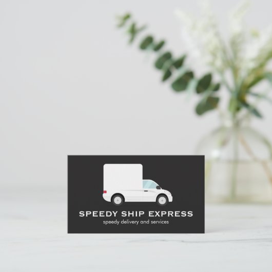 Logo voor vrachtwagenchauffeur visitekaartje (Staand voorkant)