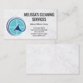 Logo voor wasmachine en reinigen visitekaartje (Voorkant / Achterkant)