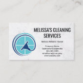 Logo voor wasmachine en reinigen visitekaartje (Voorkant)