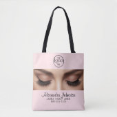 Logo voor wimperartiest make-up schoonheid profess tote bag (Voorkant)