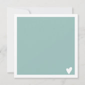 Logo voor winterblauw modern vierkant cadeaubon (Achterkant)