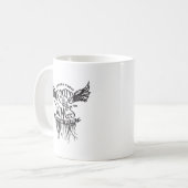 Logo voor wortels en vleugels koffiemok (Voorkant links)