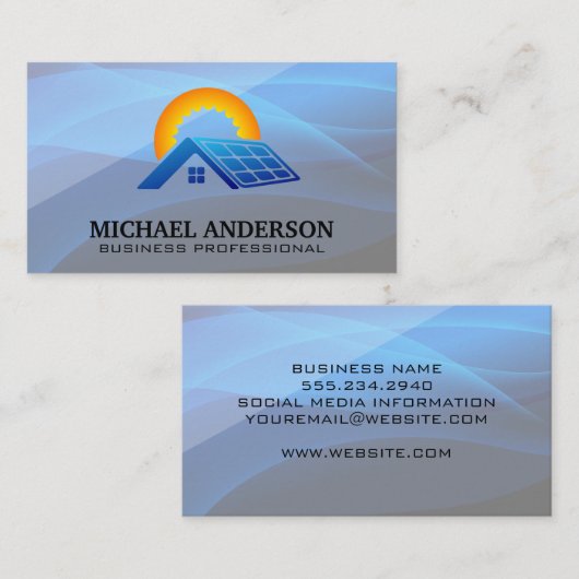 Logo voor zonnedoofing visitekaartje (Voorkant / Achterkant)