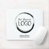 Logo voor zwart bedrijf muismat (Met muis)