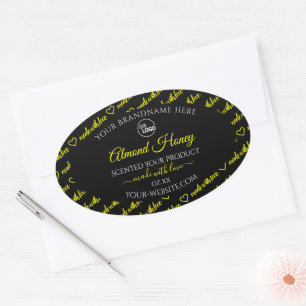 Logo voor zwarte en gele Wide Cloud Product Labels