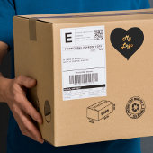 Logo voor zwarte goudhandel hart sticker