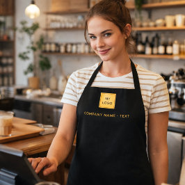 Logo voor zwarte goudhandel schort