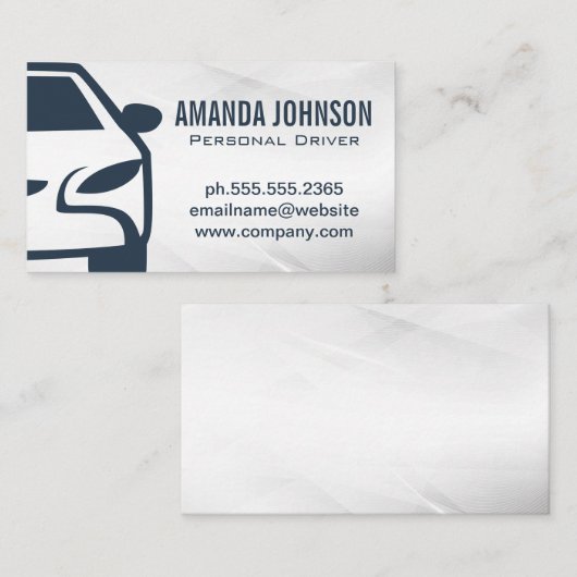 Logo voorkant Uitzicht | Vervoer van chauffeurs Visitekaartje (Voorkant / Achterkant)