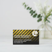 Logo | Voorzichtige bouwkundige achtergrond Visitekaartje (Staand voorkant)