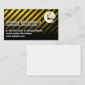 Logo | Voorzichtige bouwkundige achtergrond Visitekaartje (Voorkant / Achterkant)