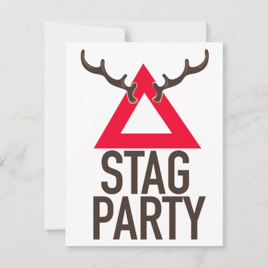 Logo vrijgezellenfeest kaart (Voorkant)