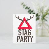 Logo vrijgezellenfeest kaart (Staand voorkant)