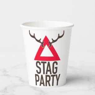 Logo vrijgezellenfeest papieren bekers