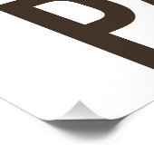 Logo vrijgezellenfeest perfect poster (Hoek)