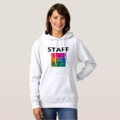Logo vrouwelijke medewerker Ash Gray Hoodies (Voorkant volledig)