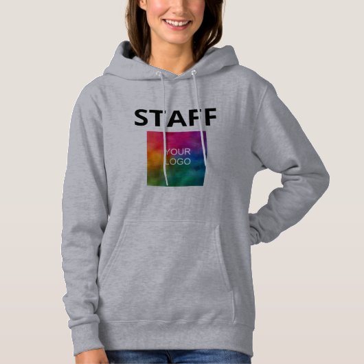 Logo vrouwelijke medewerker Gray Hoodies (Voorkant)