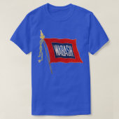  logo Wabash Railroad Flag T-shirt (Design voorkant)