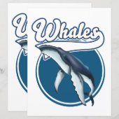 Logo walvis cartoon (Voorkant / Achterkant)