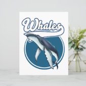 Logo walvis cartoon (Staand voorkant)