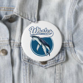 Logo walvis cartoon ronde button 4,0 cm (In situ)