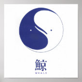 Logo walvis poster (Voorkant)