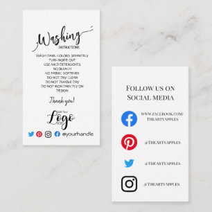 LOGO wasinstructies TOEVOEGEN ZORGKAARTEN eenvoudi Visitekaartje