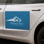 Logo wasmonogram voor kamerreinigingsdruk automagneet<br><div class="desc">Schoonmaakprogramma voor het huis Logo Blue Car Magnet</div>