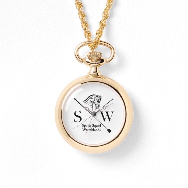 Logo Watch Necklace Horloge (Voorkant)