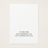 Logo Waterverf Eucalyptus Ketting Display Kaart (Achterkant)