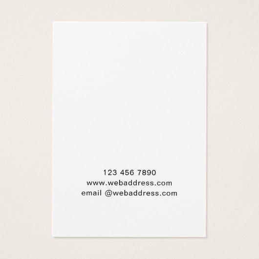 Logo Waterverf Eucalyptus Ketting Display Kaart (Achterkant)