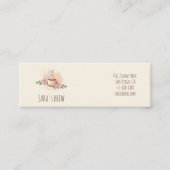 logo waterverf koffie mok en bloementeelt contactkaartje (Voorkant)