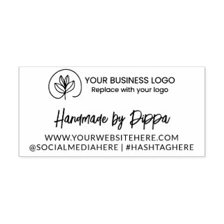 Logo & Website - Handgemaakt door Uw Bedrijf Zelfinktende Stempel
