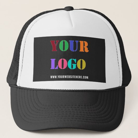 Logo Website Promotie Business Trucker Hat Pet (Voorkant)