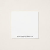  logo website Sieraden Ketting Houder Vierkante Visitekaartjes (Achterkant)