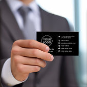 Logo website sociale media QR zwart visitekaartje