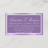 Logo Weddenevenementen Planner Production Paars Visitekaartje (Achterkant)