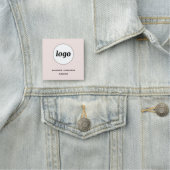 Logo Werknemer Personeel Blush Roze Magnetisch of Naamplaatje (In situ)