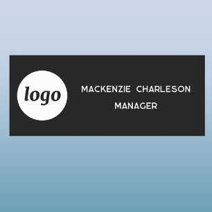 Logo Werknemer Personeel Magnetisch of Speld Naamb Naamplaatje